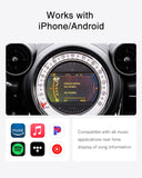 CHOOCL Bluetooth Car Adapter for BMW Mini Cooper/Mini One - USB & AUX Cable Connectivity, Bluetooth Transmitter Compatible with Apple/Android MMI Interface