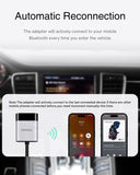 Bluetooth Car Adapter Work for Porsche PCM3.0 System, Bluetooth Adapter for Car Music, aptX™ Compatible for Stable, Low-Latency Audio Streaming