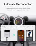 CHOOCL Bluetooth Car Adapter for BMW Mini Cooper/Mini One - USB & AUX Cable Connectivity, Bluetooth Transmitter Compatible with Apple/Android MMI Interface