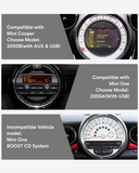 CHOOCL Bluetooth Car Adapter for BMW Mini Cooper/Mini One - USB & AUX Cable Connectivity, Bluetooth Transmitter Compatible with Apple/Android MMI Interface