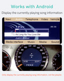 CHOOCL Bluetooth 5.0 aptX-HD adapter for Audi with 30-pin connection cable (2010-2019), MMI 3G system, Bluetooth receiver for Mercedes with original iPod interface cable (2005-2011)